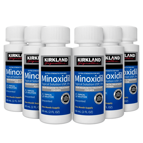 Kirkland Minoxidil Solution 5% Hair Regrowth Treatment - 6 Months Supply